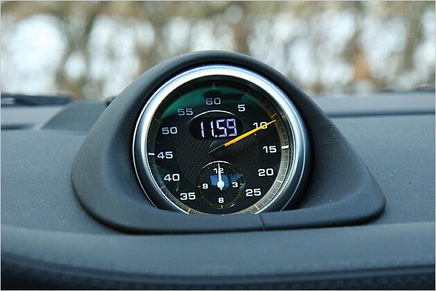 Der Racetimer ist Bestandteil des Chrono Paket Plus