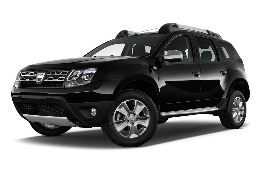 Dacia Duster (Baujahr 2014) Prestige 5 Türen seitlich vorne mit Felge