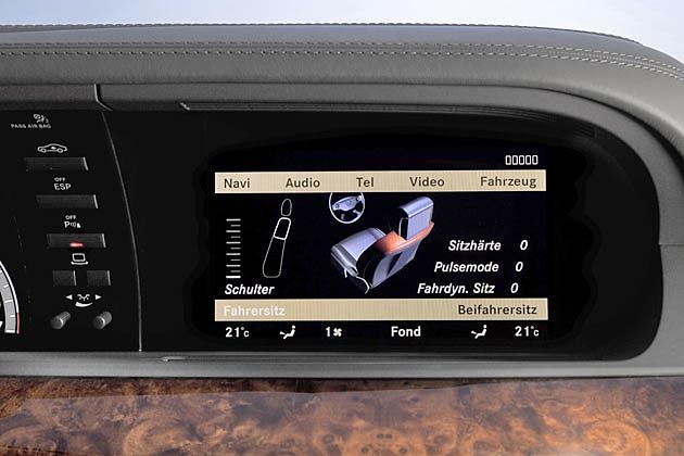 Die fahrdynamischen Multikontursitze lassen sich mannigfaltig einstellen