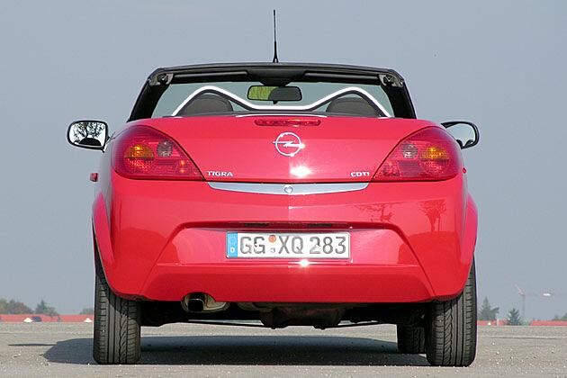 Fast aggressive Heckansicht