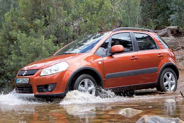 Auch kleinere Bäche lassen sich mit dem SX4 durchqueren