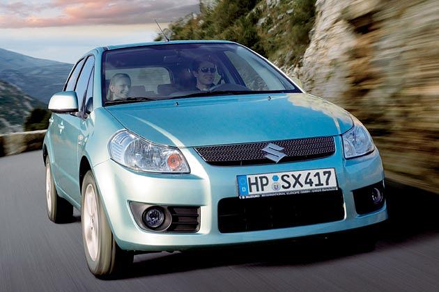 Die "bürgerliche" Variante des SX4 ohne Unterfahrschutz (Fronttriebler, Classic und Club)