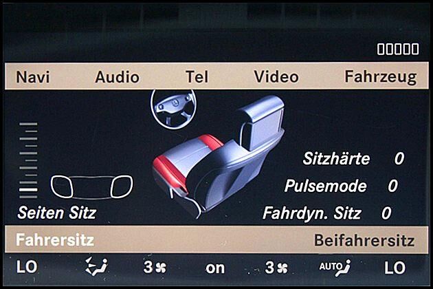 Die Sitze werden millimetergenau per Knopfdruck angepasst
