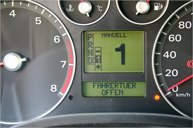 Alternativ kann der Fahrer auch manuell zwischen sieben Gangstufen wählen