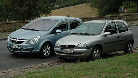 Opel Corsa - zwei Generationen