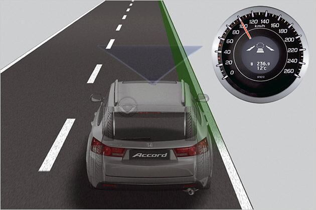 Jetzt hat das System die Fahrbahn-Markierungen erkannt