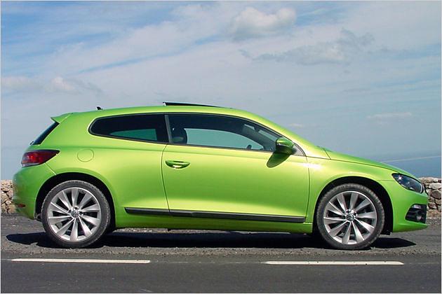 Optischer Kniff: Die B-Säulen des Scirocco haben die Designer gut versteckt
