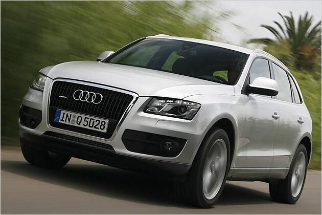 Die Singleframe-Familie: Auch der Q5 trägt das bekannt wuchtige Audi-Gesicht