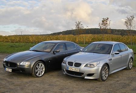 BMW M5 - Maserati Quattroporte (0001)