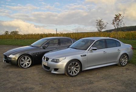 BMW M5 - Maserati Quattroporte (0001)