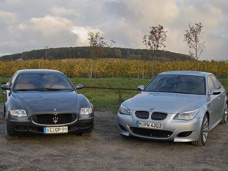 BMW M5 - Maserati Quattroporte (0001)