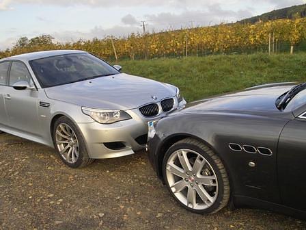 BMW M5 - Maserati Quattroporte (0005)