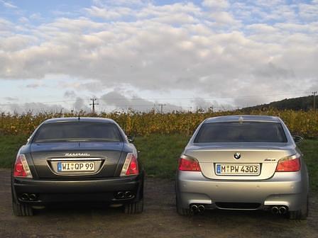 BMW M5 - Maserati Quattroporte (0006)