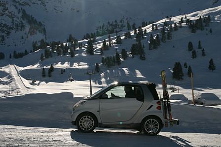 Mit dem Smart im Schnee