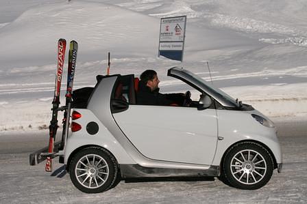 Mit dem Smart im Schnee