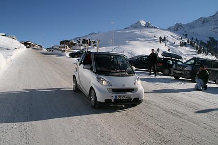 Mit dem Smart im Schnee