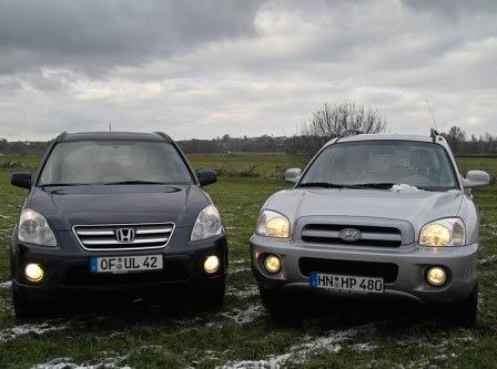 Honda CR-V gegen Hyundai Santa Fe