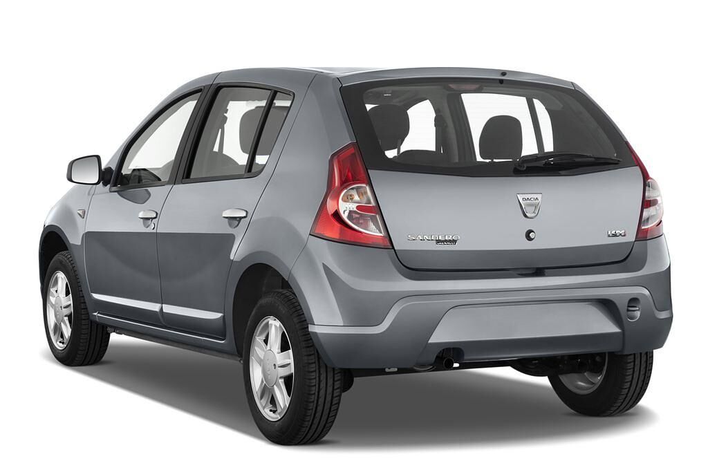 Dacia Sandero (Baujahr 2010) Laureate 5 Türen seitlich hinten