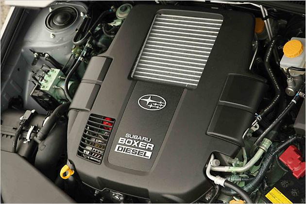 Das Herzstück: Der erste Boxer-Diesel in einem Serien-Pkw