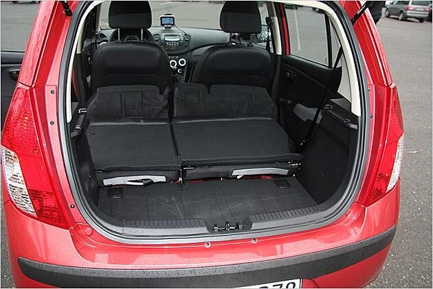 Nicht schlecht: Maximal 910 Liter passen in den i10