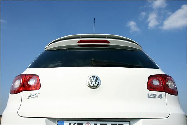 Kein Hinweis auf den Tiguan am Heck des Abt VS4