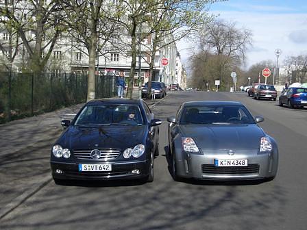 Vergleich Mercedes CLK - Nissan 350 Z