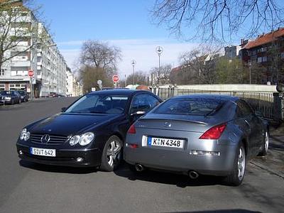 Mercedes CLK vs. Nissan 350 Z - Sportstunde