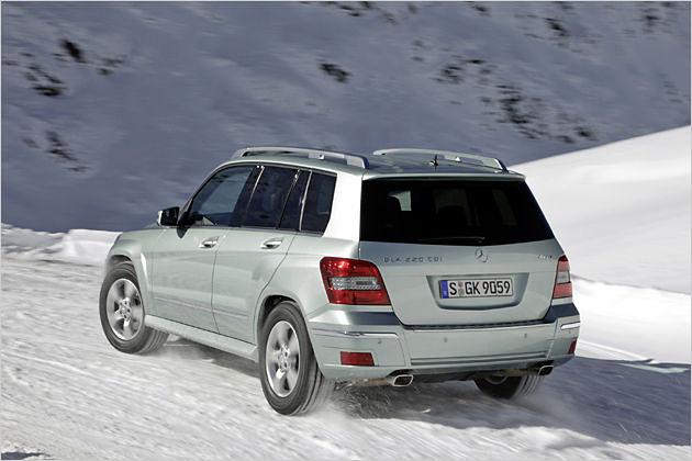 Kantig im Schnee: Mercedes verspricht beim GLK 220 CDI große Effizienz