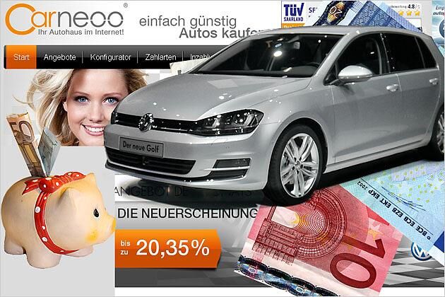 Den neuen VW Golf VII gibt es beim Internetvermittler Carneoo mit hohen Preisnachlässen