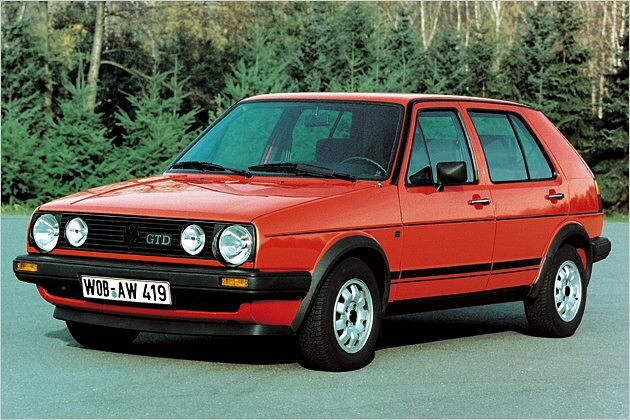 Den GTD gab es in den Golf-Generationen eins bis drei, dann war erstmal Schluss (Bild: Golf II GTD)