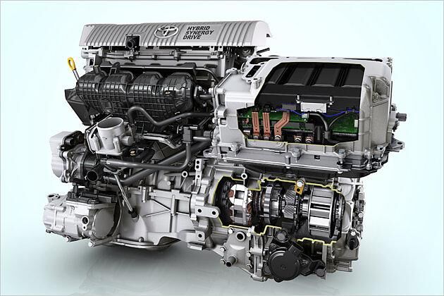 Zur Hybrideinheit gehört nach wie vor ein Planetengetriebe - für den Fahrer fühlt sich das etwa wie eine CVT-Automatik an