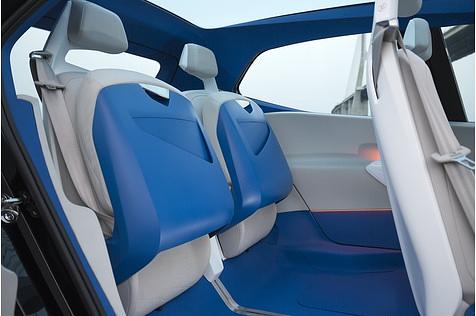 VW I.D. Prototyp - die Rücksitze lassen sich hochklappen