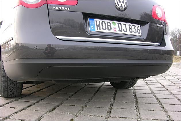 Am Heck gibt es kein Auspuffrohr