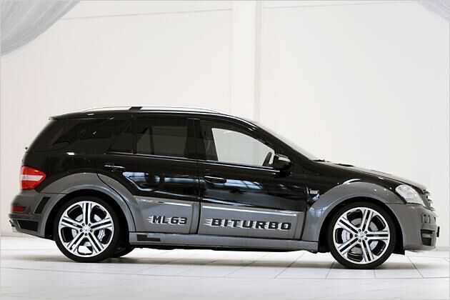 Die zweifarbige Lackierung des Brabus ML 63 Biturbo soll für noch mehr Aufmerksamkeit sorgen