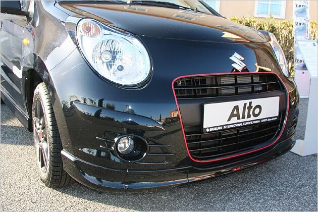 Tuning vom Händler: Mit Elementen aus dem Zubehörkatalog kann man den Alto schick machen
