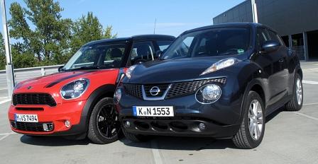 Vergleichstest Mini Cooper S Countryman - Nissan Juke 1.6 DIG-T