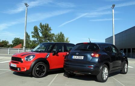 Vergleichstest Mini Cooper S Countryman - Nissan Juke 1.6 DIG-T