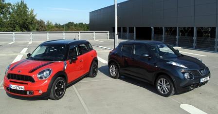 Vergleichstest Mini Cooper S Countryman - Nissan Juke 1.6 DIG-T
