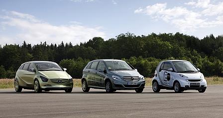 Concept BlueZERO E-CELL, Mercedes-Benz B-Class F-CELL, smart fortwo electric drive