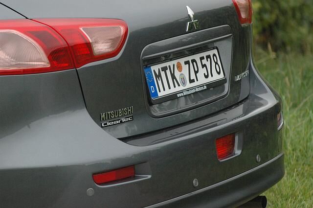 Einparksensoren für hinten gehören zum Paket