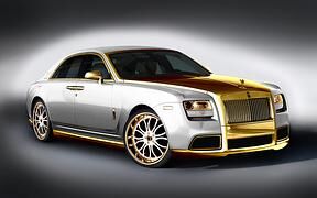 Getunter Rolls-Royce - Goldkettchen auf Rädern