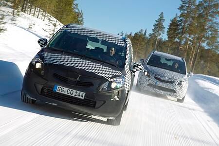 Opel Zafira Prototyp - Schneewalzer in geheimer Mission