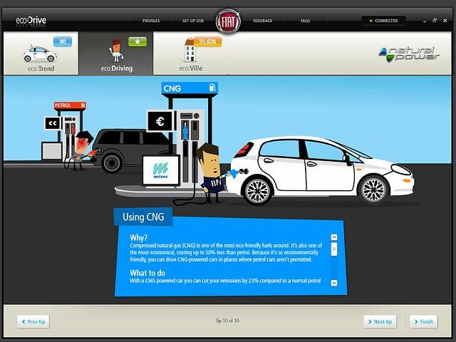 Spritspar-Software für Fiat-Erdgasvarianten, Foto: Fiat