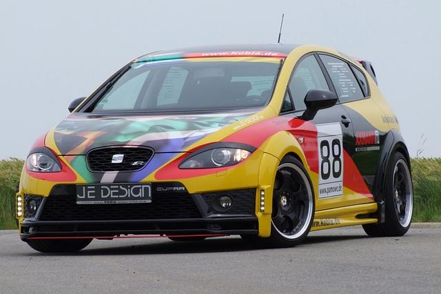 Böser Seat zur WM: Leon Cupra R \"Deutschland\". Foto: Kobia