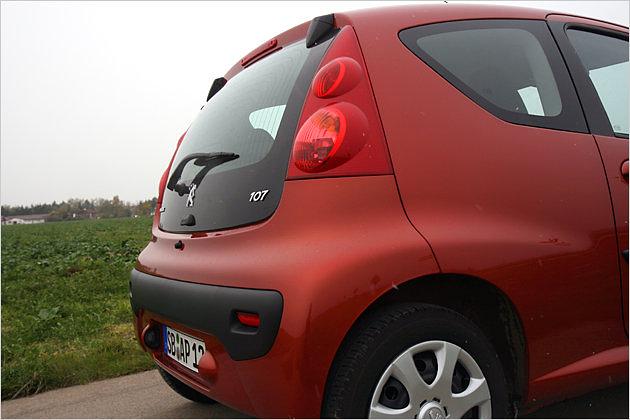 Peugeot ruft für den 107 mindestens 9.850 Euro auf