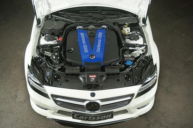 Veredelter Stern: Das optimierte Triebwerk des Carlsson CLS leistet bis zu 600 PS