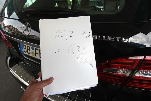 Der genau Wert: 6,31 Liter