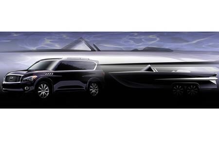 Infiniti QX als Luxusboot - Ein Dickschiff geht aufs Wasser