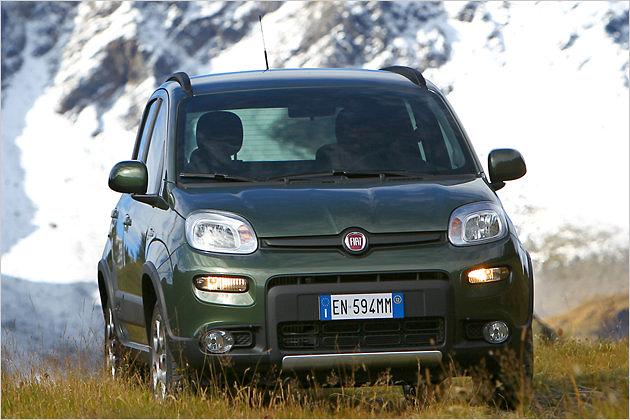 Auf schlechten Wegen ist der Panda 4x4 zu Hause. Die Bodenfreiheit beträgt immerhin 16 Zentimeter