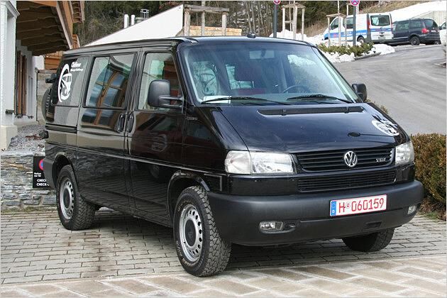 Auch vom T4 gab es eine Allrad-Variante: Hier ein Multivan Syncro mit PanAmericana-Paket aus dem Jahr 2000